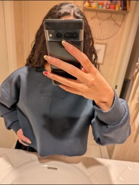 Old navy Relaxed Crewneck Sweatshirt in Blueish Charcoal